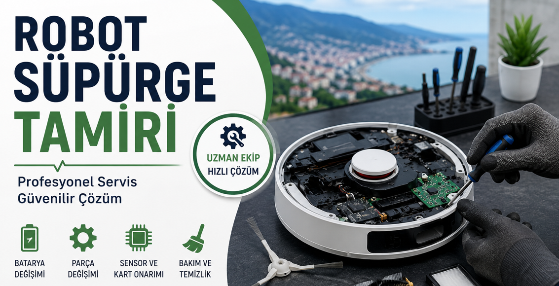 Rize Robot Süpürge Tamiri | Profesyonel Servis ve Bakım Hizmetleri